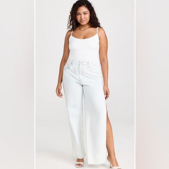 Good American good boy jeans side split outside high slit 16 new gbos206 - Picture 1 of 9